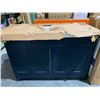 Image 2 : Dark Blue Freestanding Vanity with single Basin marble top , 4â€™ x 18.75â[x=#8364