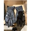 Image 2 : Joe Rocket Black Leather Motorcycle Gloves, Size 58