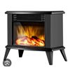 Image 1 : DONYER POWER 13â€³ Height Mini Electric Fireplace Tabletop Portable Heater, 1500W, Black Me