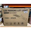 Image 2 : 150W LED Parking Lot Light, Photocell, Dusk to Dawn, 3-Pack, IP65 Certified