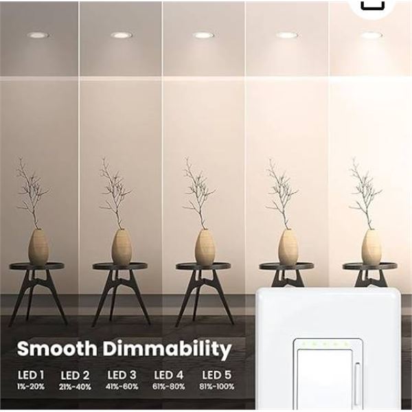 Feit Electric Wi-Fi Smart Dimmer, 3-Pack
