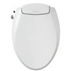 Image 1 : Brondell Swash Ecoseat Non-Electric Bidet Toilet Seat, White â€“ Dual Nozzle Syste