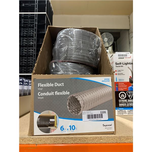 Imperial 6-Inch x 10-Feet Flexible Vinyl Duct, Model CS-0610