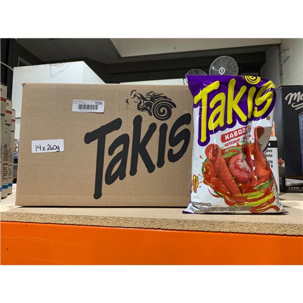 Takis Kaboom Ketchup-Sriracha Flavored Corn Tortilla Rolls, 14 x 280g