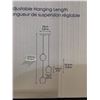 Image 4 : Empire Lighting Grammercy 3-Light Pendant with Matte Black Finish