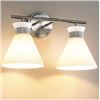 Image 1 : Woshitu 8090ML-02BG-US Bathroom Vanity Mirror Light Fixture