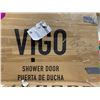 Image 3 : VIGO Shower Door and Base Model VG6011BNCL48 and VG06019WHT3248R