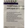 Image 4 : LUTEC Traditional Outdoor Wall Light, Model 1806322, Matte Black Finish