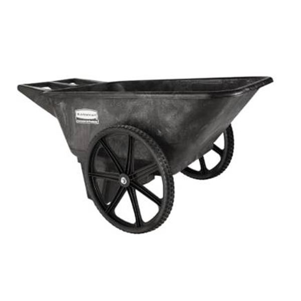 Rubbermaid Commercial Products 8.75 Cubic Foot All-Weather Big-Wheel Cart â€“ Some