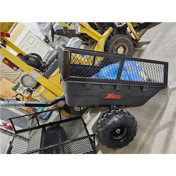 X-Moto Utility Trailer With Tilt-Load Feature and Heavy-Duty Tires