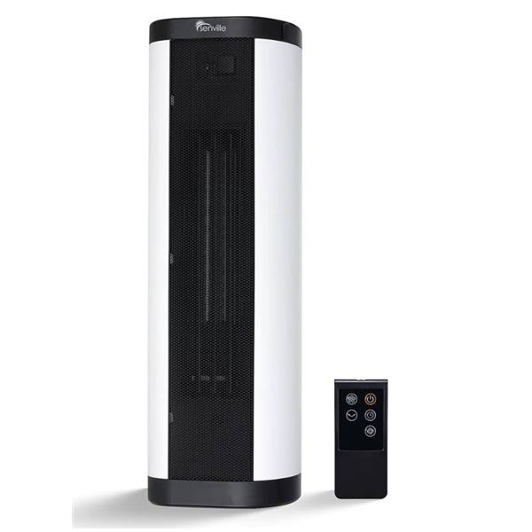 Senville SENCH-22 Swing Ceramic Tower Fan, 120V 12.5A 60Hz