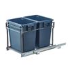 Image 1 : Coralov Pull Out Trash Can Under Cabinet Kit with Dual 14qt Bins