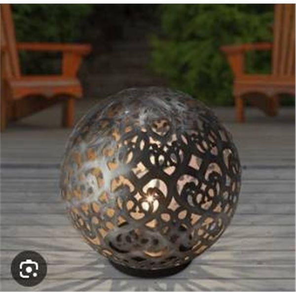 Aurora Flame Solar Globe Light with Decorative Design