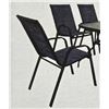 Image 1 : Lot of 5 â€“ Cardiff Sling Patio Chairs