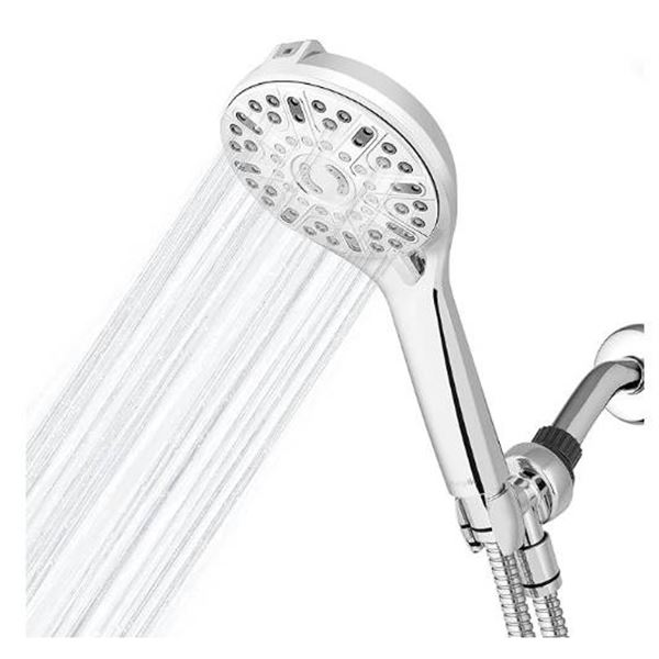 Waterpik ShowerClean Pro+ Handheld Showerhead, 7 Sprays/Jets