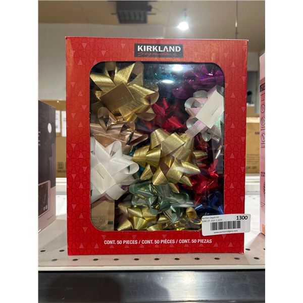 Kirkland Gift Bows Set â€“ 50 Pieces â€“ Assorted Colors