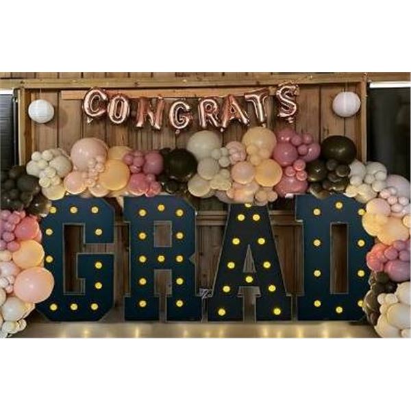 Langxun 40-Inch Large Black Graduation Party Decorations