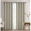 Image 1 : Sun+Blk Total Blackout Grommet Window Curtains, 2 Panels
