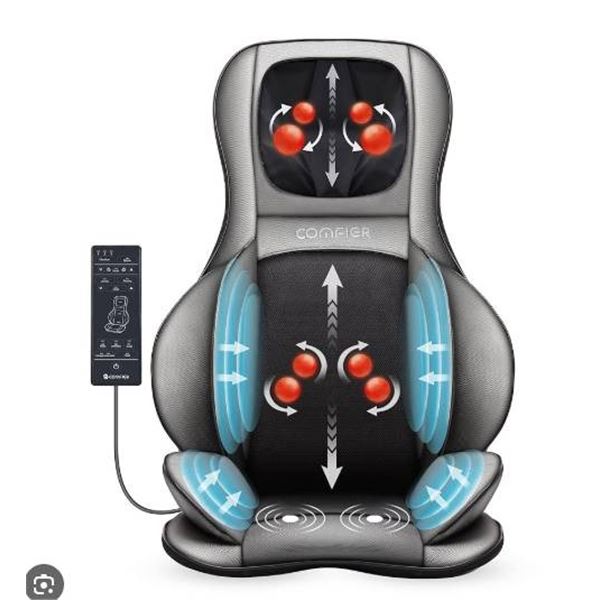 Comfier CF-2309A Shiatsu Neck and Back Air Compression Massager, 48W