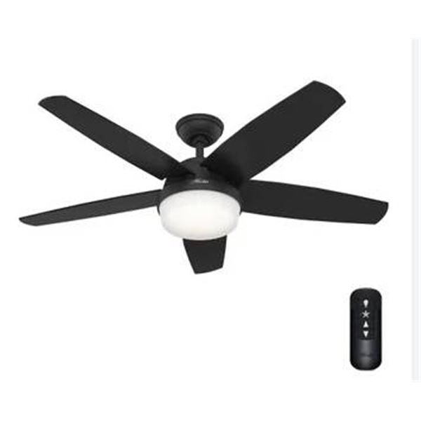 Hunter Avia II Indoor Ceiling Fan With Light, 52 Inches, Remote Included
