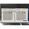 Image 2 : Amerisense AS-PS18W-10FT Power Strips with USB Ports, Lot of 2