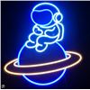 Image 1 : Heliway Astronaut LED Neon Sign with USB Power, 200 cm Cord