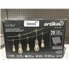Image 2 : Artika Solar Blaze 20 LED Bulb String Lights, 12.8m/42ft