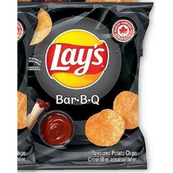 Layâ€™s Bar-B-Q Flavored Potato Chips Snack Size 32-Pack