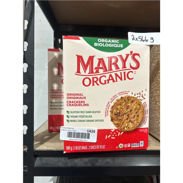 Maryâ€™s Organic Crackers, Gluten Free, 2 x 566 g