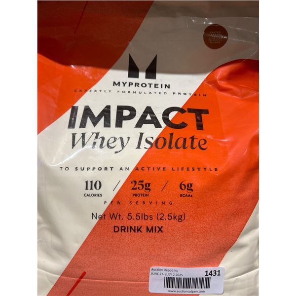 MyProtein Impact Whey Isolate Drink Mix, 5.5 lbs (2.5 kg)