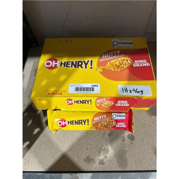 Oh Henry! Nutty King Size Grand 96g Bars, Case of 18 Total