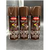 Image 1 : Krylon Colormaxx Gloss Leather Brown Paint and Primer – 340g, Pack of 3