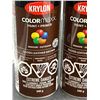 Image 2 : Krylon ColorMaxx Paint + Primer, Gloss Leather Brown, 340g, Set of 3