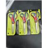 Image 1 : Lot of 3 Scissors with Stainless Steel Blades, 180 mm