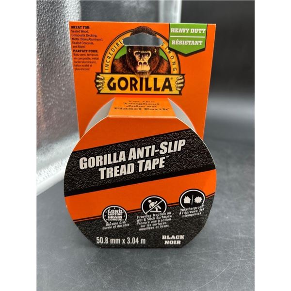 Gorilla Anti-Slip Tread Tape, 50.8 mm x 3.04 m, Black