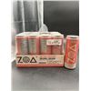 Image 1 : ZOA White Peach Energy Drink Zero Sugar, 12 x 355ml Cans