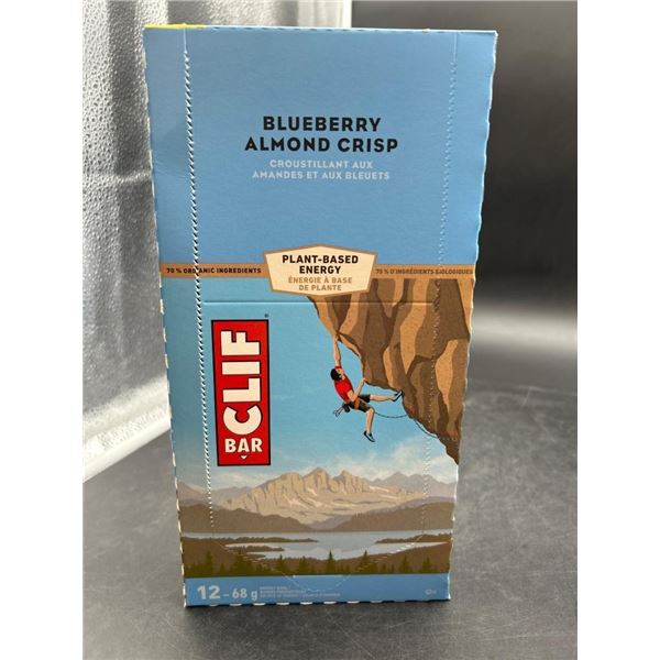 Clif Bar Blueberry Almond Crisp Energy Bars 12-Pack (68g Each)