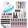 Image 1 : JODSONE Gel Nail Polish Kit with UV Light, 18 Colors Gel Nail Polish Set with 150W UV Led Nail Lamp 