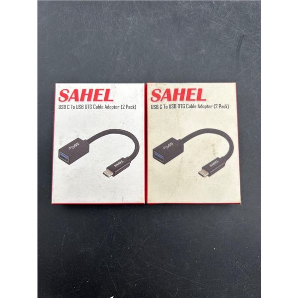 Sahel USB C to USB OTG Cable Adapter (2 Pack)