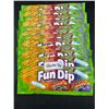 Image 1 : Fun Dip Assorted Flavors 40.5g  x 12 Cherry, Orange, Grape Flavors