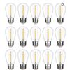 Image 1 : Futime LED String Light Bulbs, 15-Pack, 1W, E26 Base