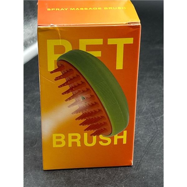 Pet Brush Spray Massage Comb in Green/Red
