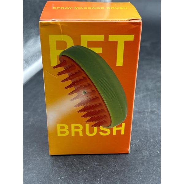 Pet Brush Spray Massage Comb in Green/Red