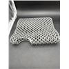 Image 2 : Gray Perforated Rubber Mat with Dimensions 15 x 28.5 Inches