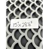 Image 3 : Gray Perforated Rubber Mat with Dimensions 15 x 28.5 Inches
