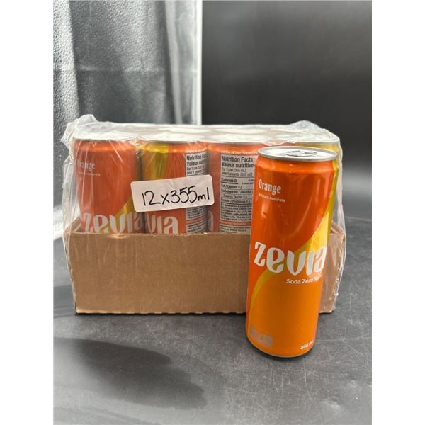 Zevia Soda Orange Flavor 12 Cans (355ml Each)