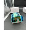 Image 1 : Lot of 12 Truly Cycling Sunglasses with Turquoise Frames and Blue Mirrored Lenses
