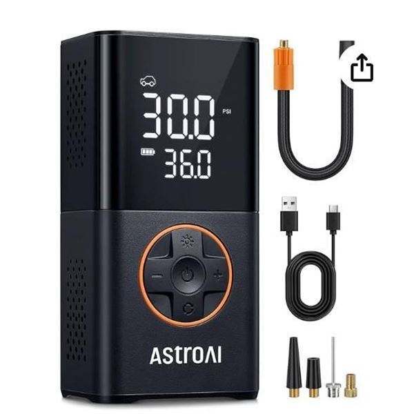 AstroAI APT01L Digital Tire Air Pump LED Display Portable Model
