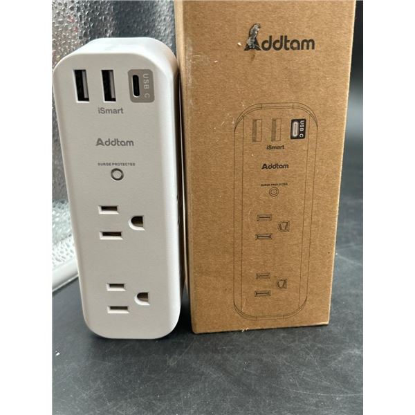 Addtam Power Adapter with USB Ports and Surge Protection