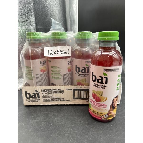 Bai 12 x 530 mL Raspberry Lemon Lime Enhanced Water with Antioxidant